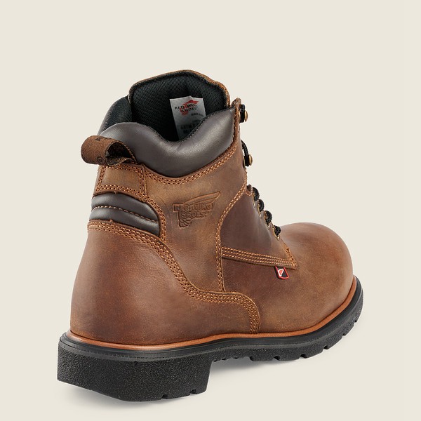 Red Wing Work Boots Dynaforce® - 6-inch Soft Toe - Brown - Mens UYD093487